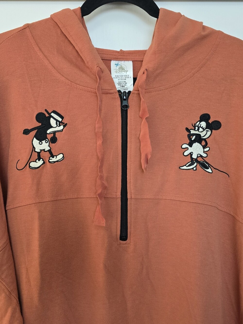 Disney - (Plus-Size) Retro Mickey & Minnie Embroidered Lounge Hoodie Pants Set - Picture 8 of 13